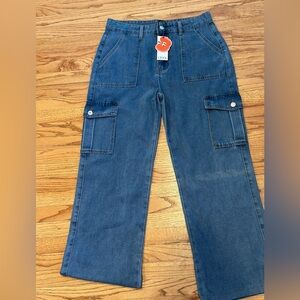 NEW Cider Blue Cargo Women Jeans